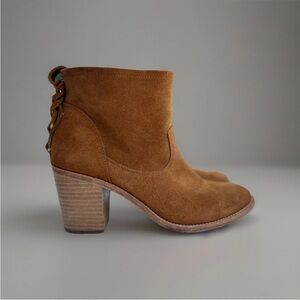 Soludos Suede Ankle Boots Brown Size 9.5